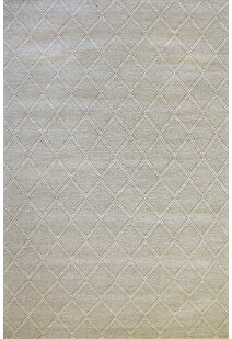 Harper Grey Diamond Wool Rug