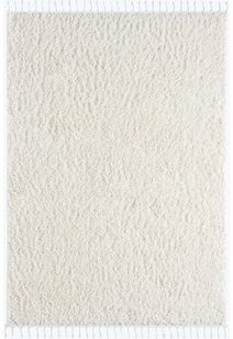 Joey Plain Cream Shaggy Rug