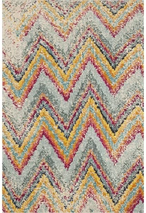 Kara Modern Chevron Striped Rug