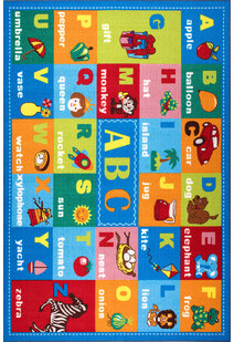 Kids Alphabet Pictures Rug