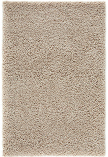 Lara Plain Beige Shaggy Rug