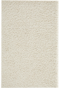 Lara Plain Cream Shaggy Rug