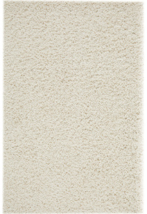 Lara Plain Cream Shaggy Rug