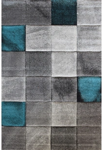 Lucia Carved Square Pattern Rug