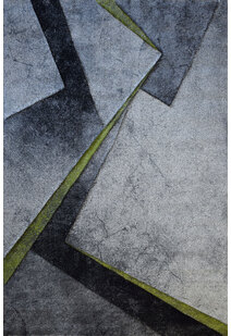 Lucia Green Modern Abstract Rug