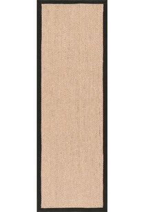 Lidia Sisal Flatweave Border Rug