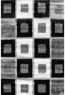 Logan Square Pattern Shaggy Rug