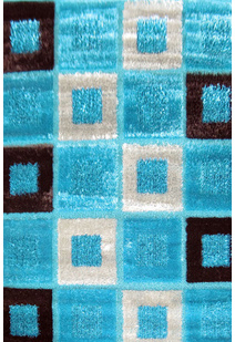 Logan Square Pattern Shaggy Rug