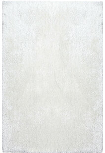 Luxe Plain Ivory Shaggy Rug