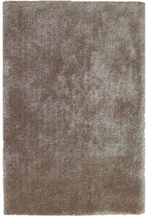 Luxe Plain Brown Shaggy Rug