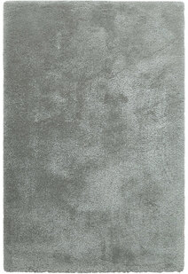 Luxe Plain Silver Shaggy Rug