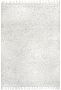 Lucy Cream Shaggy Moroccan Rug