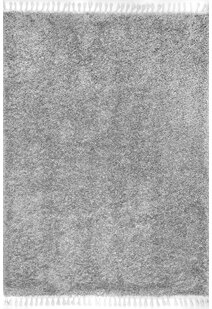 Lucy Grey Moroccan Tassel Rug