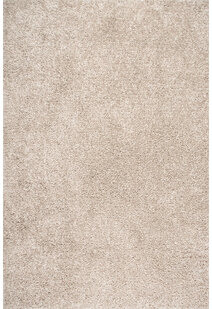 Luis Plain Beige Shaggy Rug