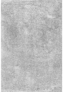 Luis Plain Grey Shaggy Rug