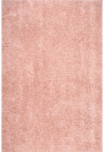 Luis Plain Pink Shaggy Rug