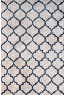 Loren Blue Moroccan Trellis Rug