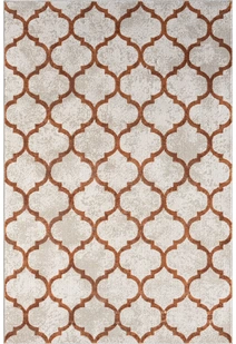 Loren Orange Moroccan Trellis Rug