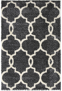 Lusso Moroccan Trellis Shaggy Rug