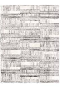 Lyla Light Grey Brick Pattern Rug