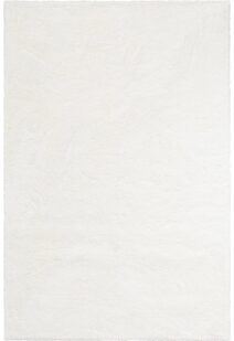Levis Plain White Shaggy Rug