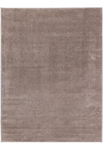 Macey Plain Brown Plush Rug