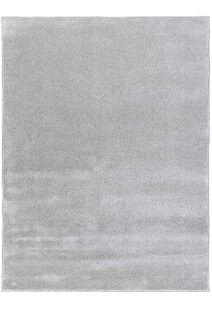 Macey Plain Grey Plush Rug
