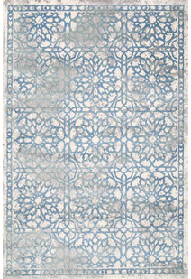 Marco Blue Floral Transitional Rug