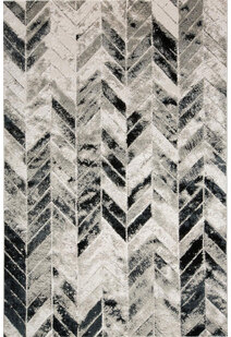 Mosaic Monotone Chevron Rug