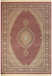 Mona Red Oriental Fringed Rug