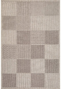 Mika Square Pattern Outdoor Rug