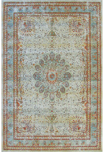 Messi Turquoise  Overdyed Rug