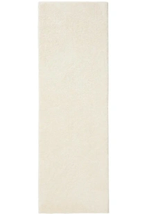 Mojito Plain White Shaggy Rug(Size 300 x 80cm) RUNNER