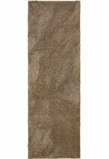 Mojito Plain Brown Shaggy Rug(Size 300 x 80cm) RUNNER