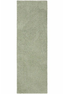Mojito Plain Green Shaggy Rug(Size 300 x 80cm) RUNNER