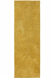 Mojito Plain Yellow Shaggy Rug(Size 300 x 80cm) RUNNER