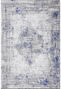 Morris Blue Contemporary Rug