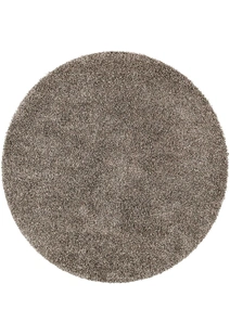 Natura Plain Brown Shaggy Rug(Size 240 x 240cm) ROUND