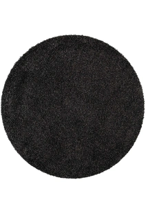 Natura Plain Charcoal Shaggy Rug(Size 240 x 240cm) ROUND