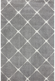 Oda Grey Diamond Pattern Rug