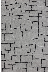 Oda Grey Modern Geometric Rug
