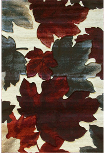 Panama Carved Leaf Pattern Rug