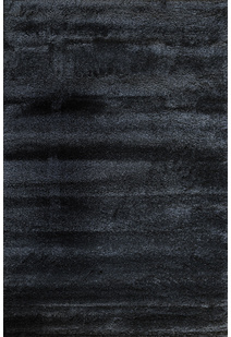 Posh Modern Plain Black Rug
