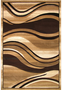 Panama Beige Wavy Carved Rug