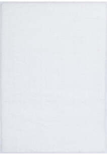 Palace Plain White Shaggy Rug
