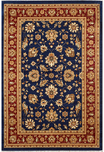Parker Navy Traditional Floral Rug