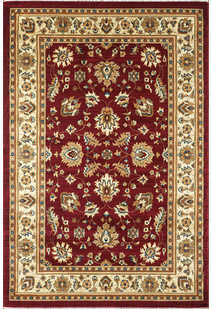 Parker Red Traditional Floral Rug