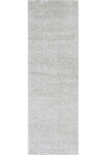 Plush Plain Grey Rug(Size 300 x 80cm) RUNNER