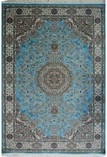 Parsa Blue Medallion Oriental Rug