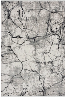 Petra Fringed Marble Pattern Rug